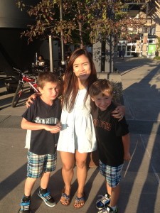 The twins are almost as tall as Kookai these days!